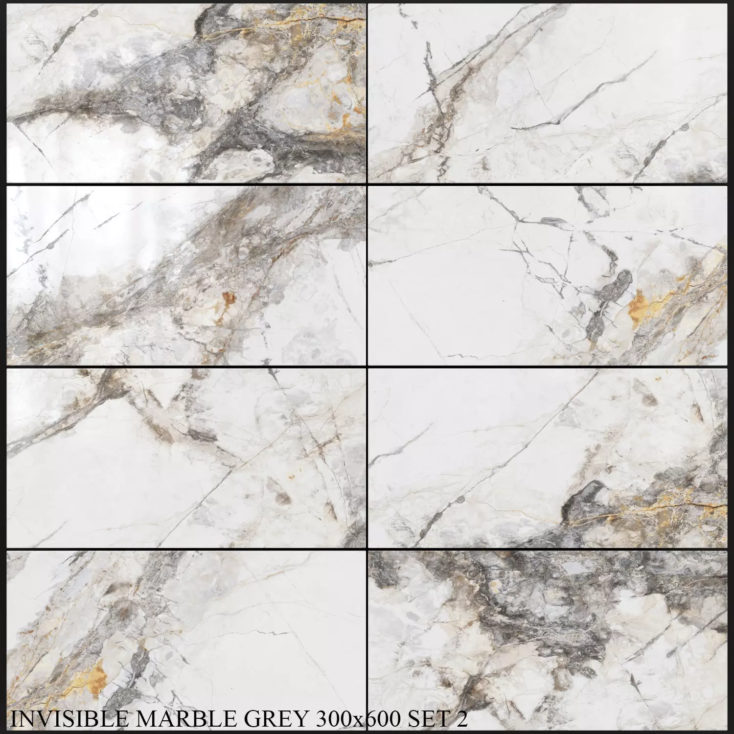 Yurtbay Seramik Invisible Marble Grey 300x600 Set 2 3D model_0