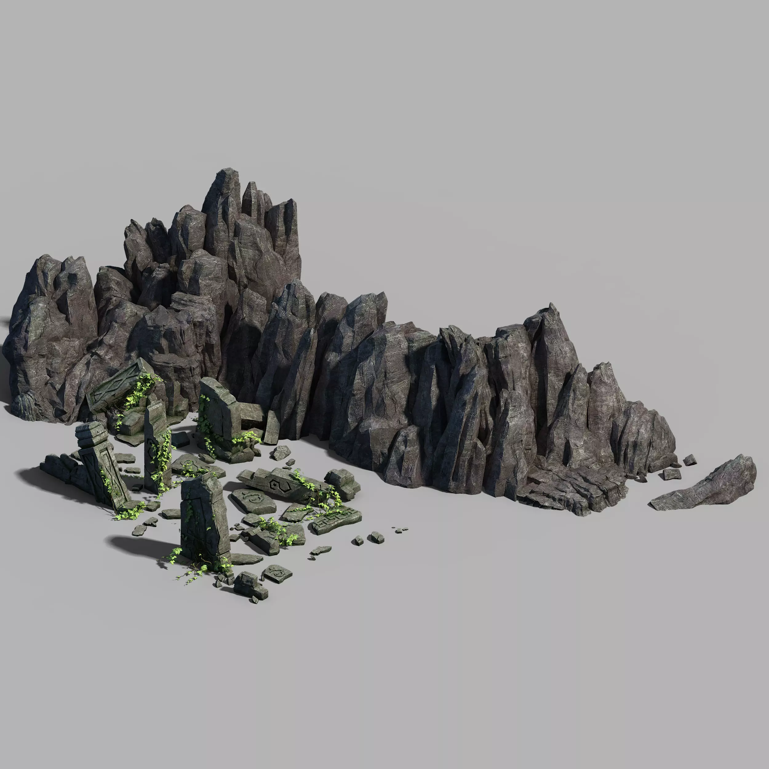 Hongri Taoist Temple-Remains 3D model