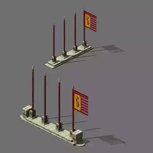 Flag Tower of Honghe Temple