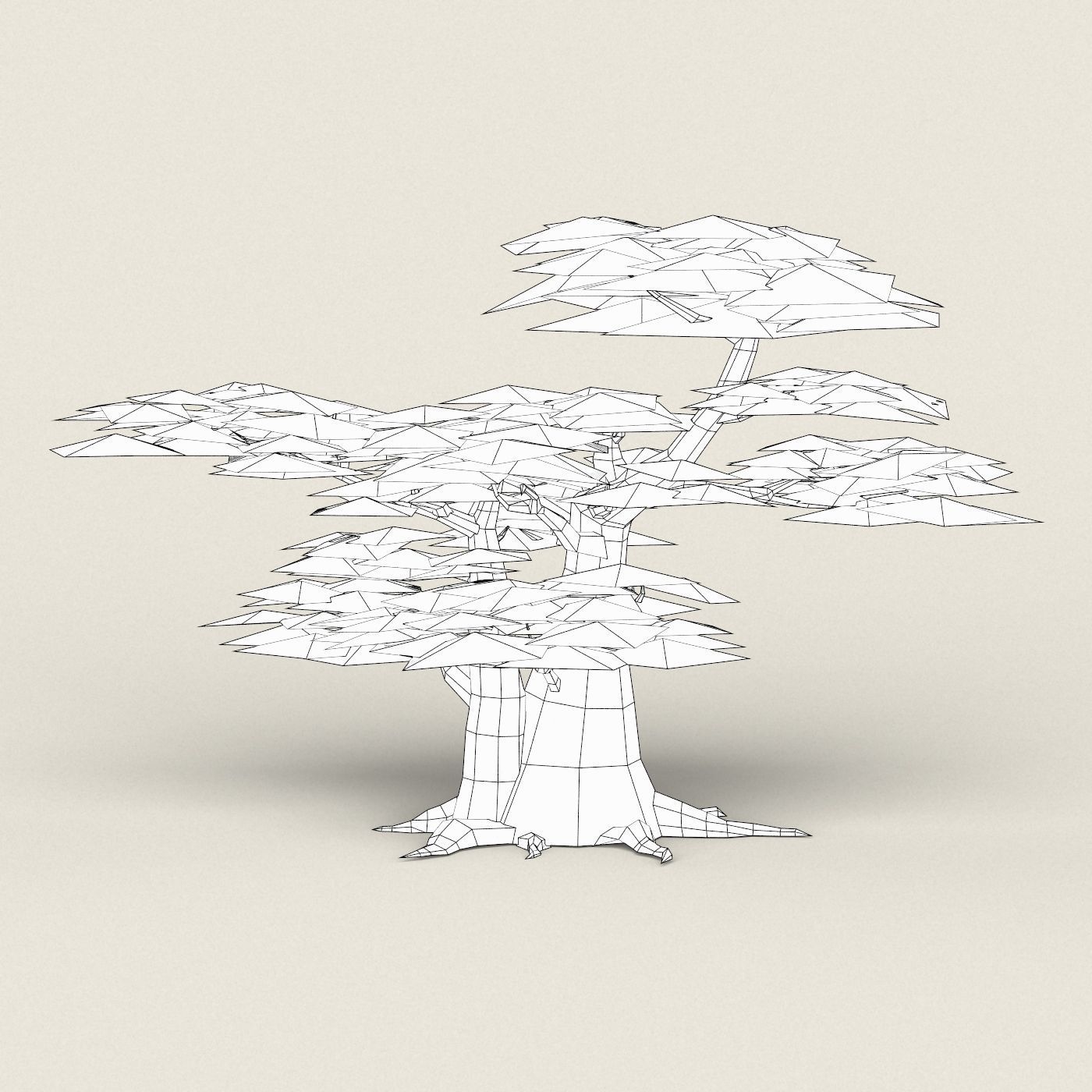 Fantasy Maple Tree Collection Low-poly 3D model_30