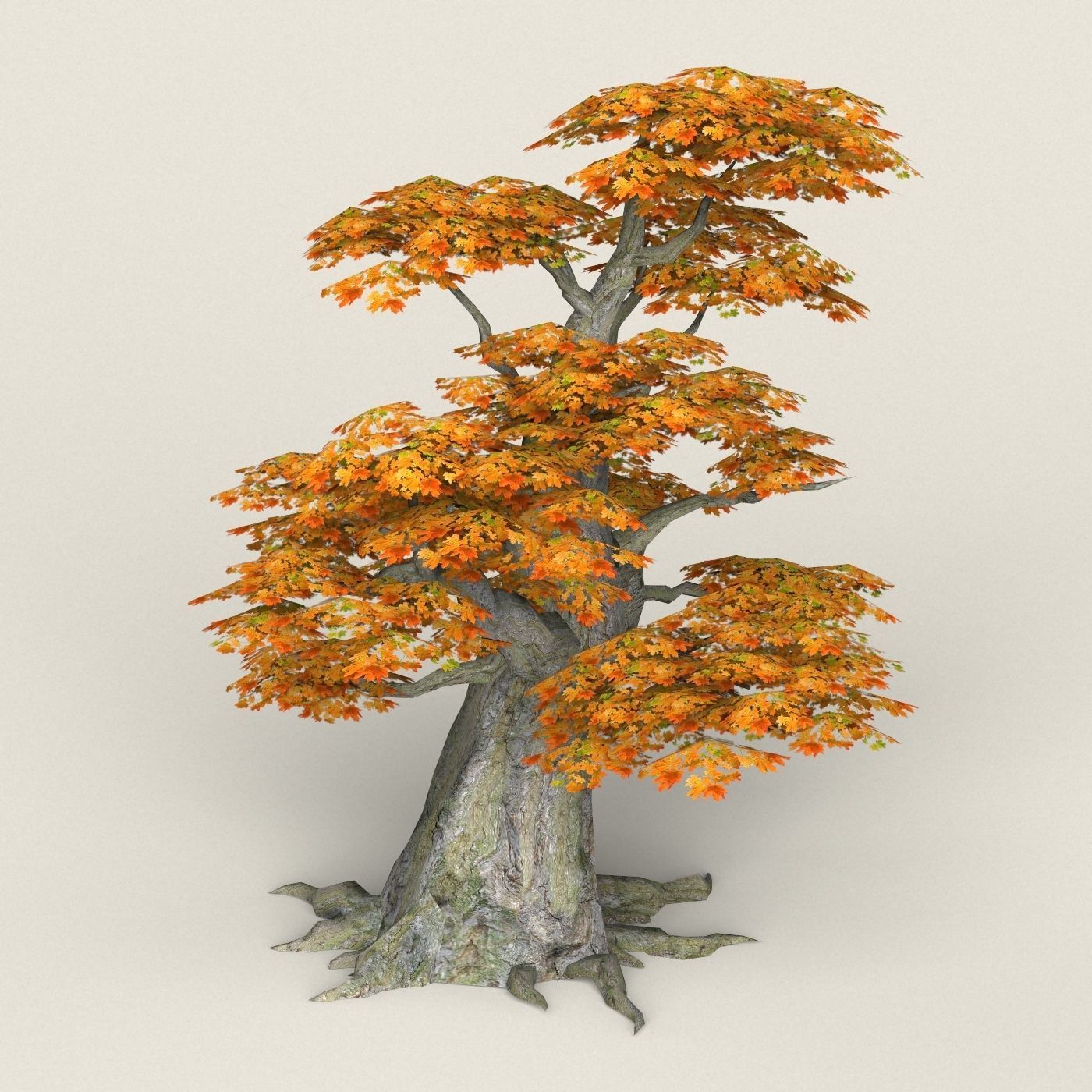 Fantasy Maple Tree Collection Low-poly 3D model_26