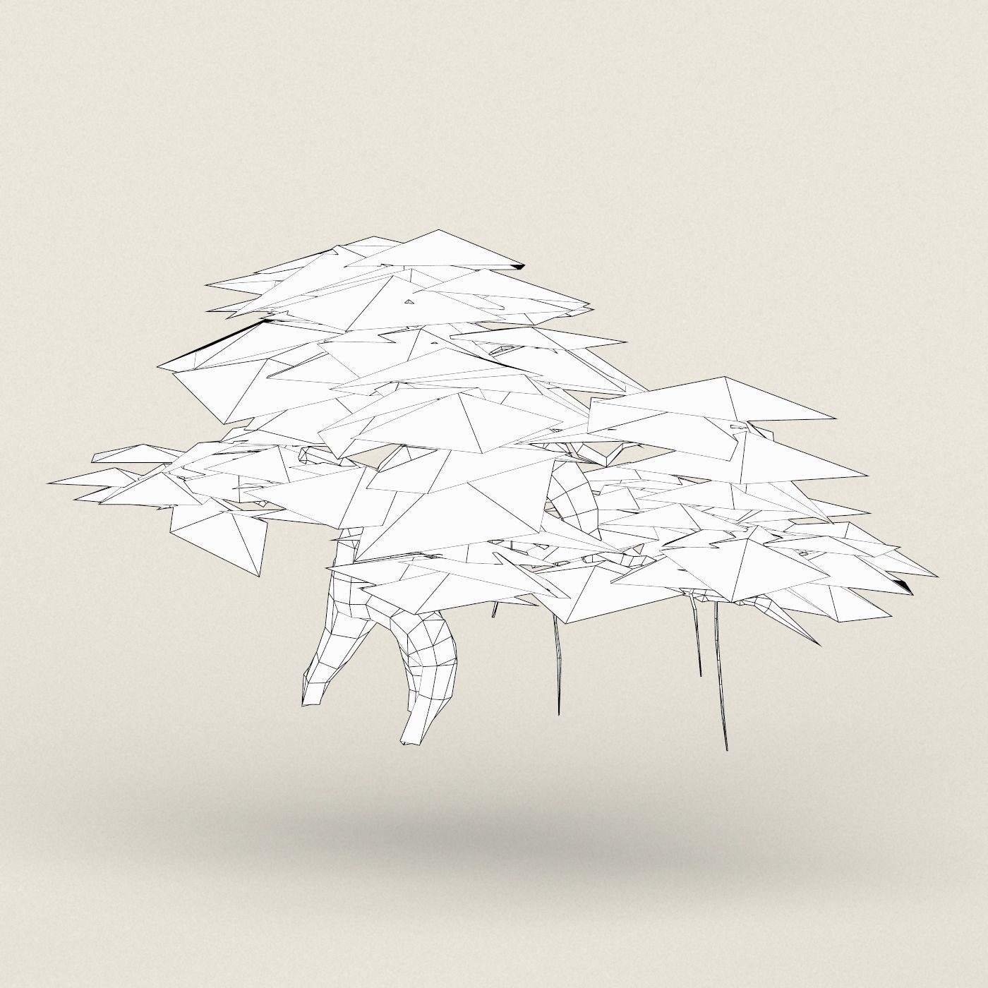 Fantasy Maple Tree Collection Low-poly 3D model_21