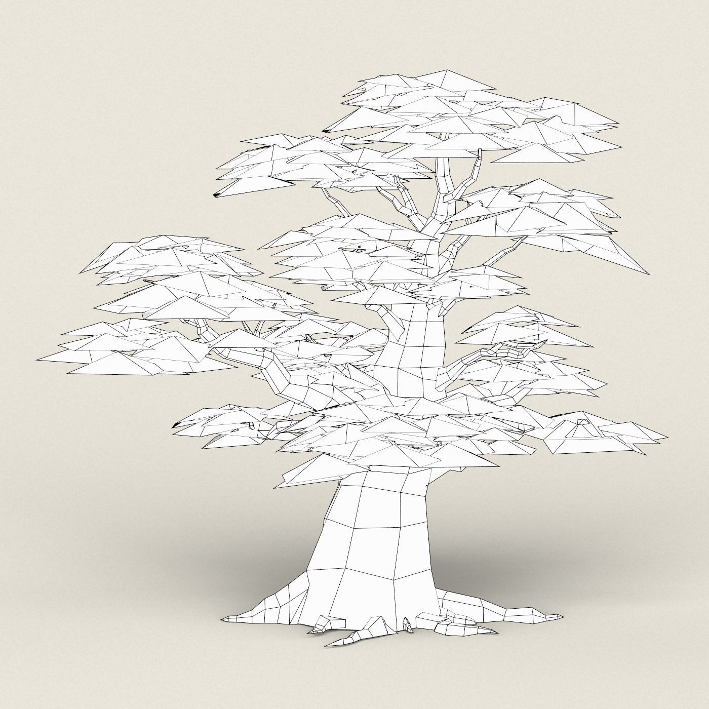Fantasy Maple Tree Collection Low-poly 3D model_27