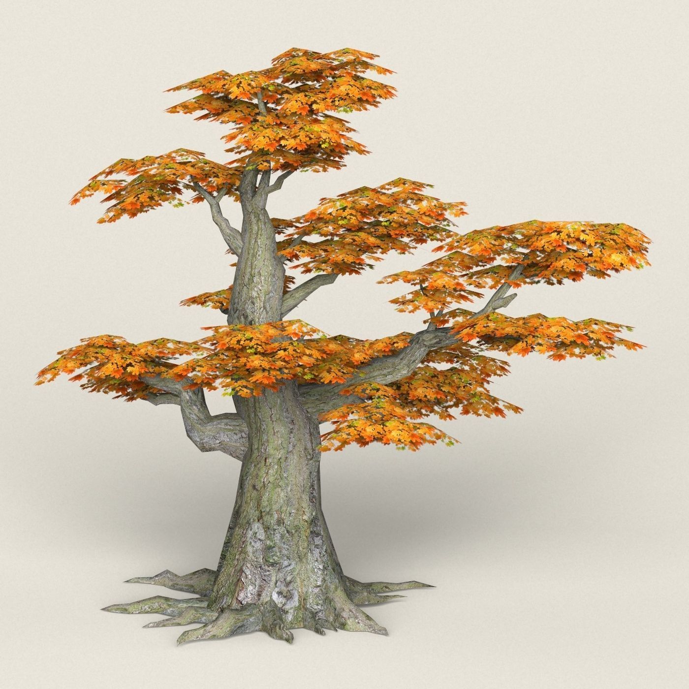 Fantasy Maple Tree Collection Low-poly 3D model_31