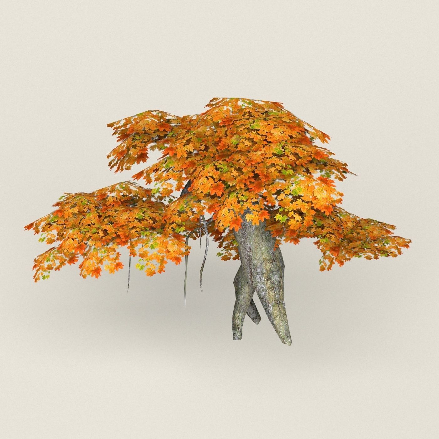 Fantasy Maple Tree Collection Low-poly 3D model_20