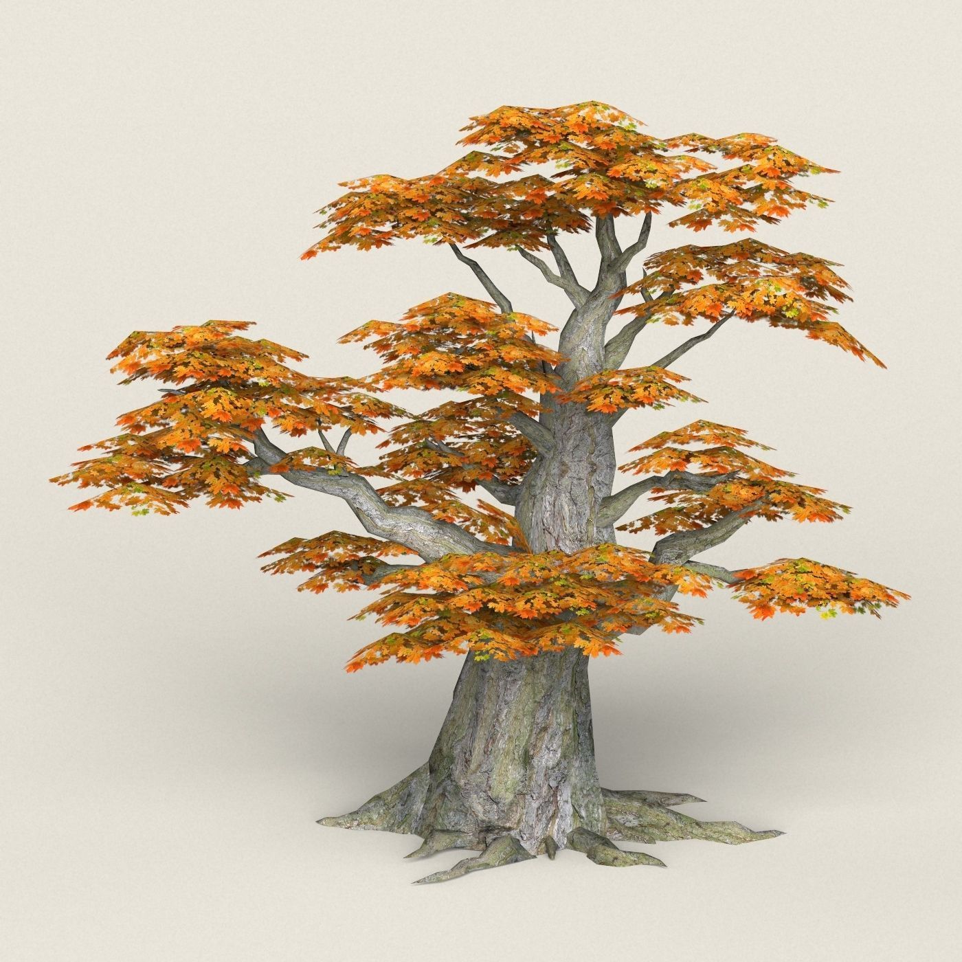 Fantasy Maple Tree Collection Low-poly 3D model_25