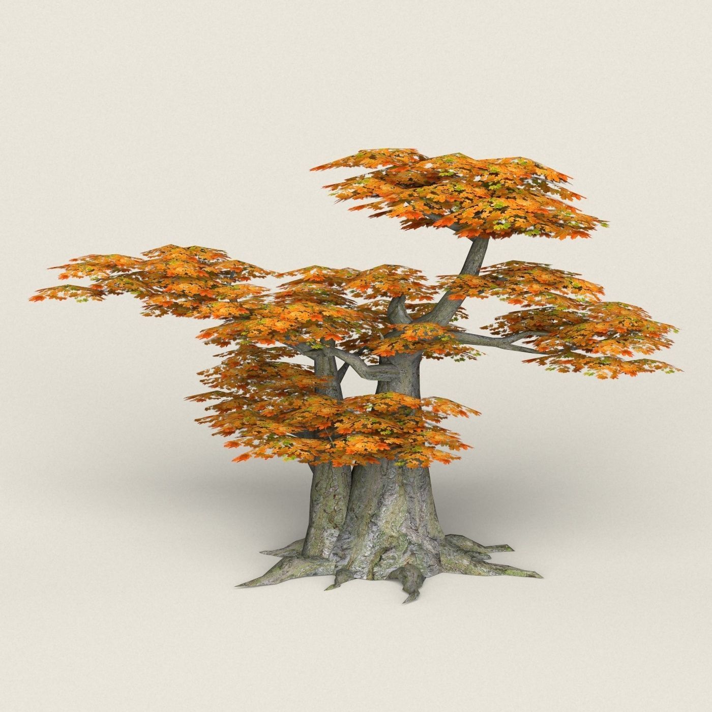 Fantasy Maple Tree Collection Low-poly 3D model_28