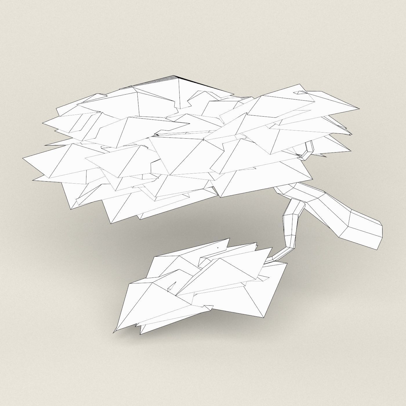 Fantasy Maple Tree Collection Low-poly 3D model_24