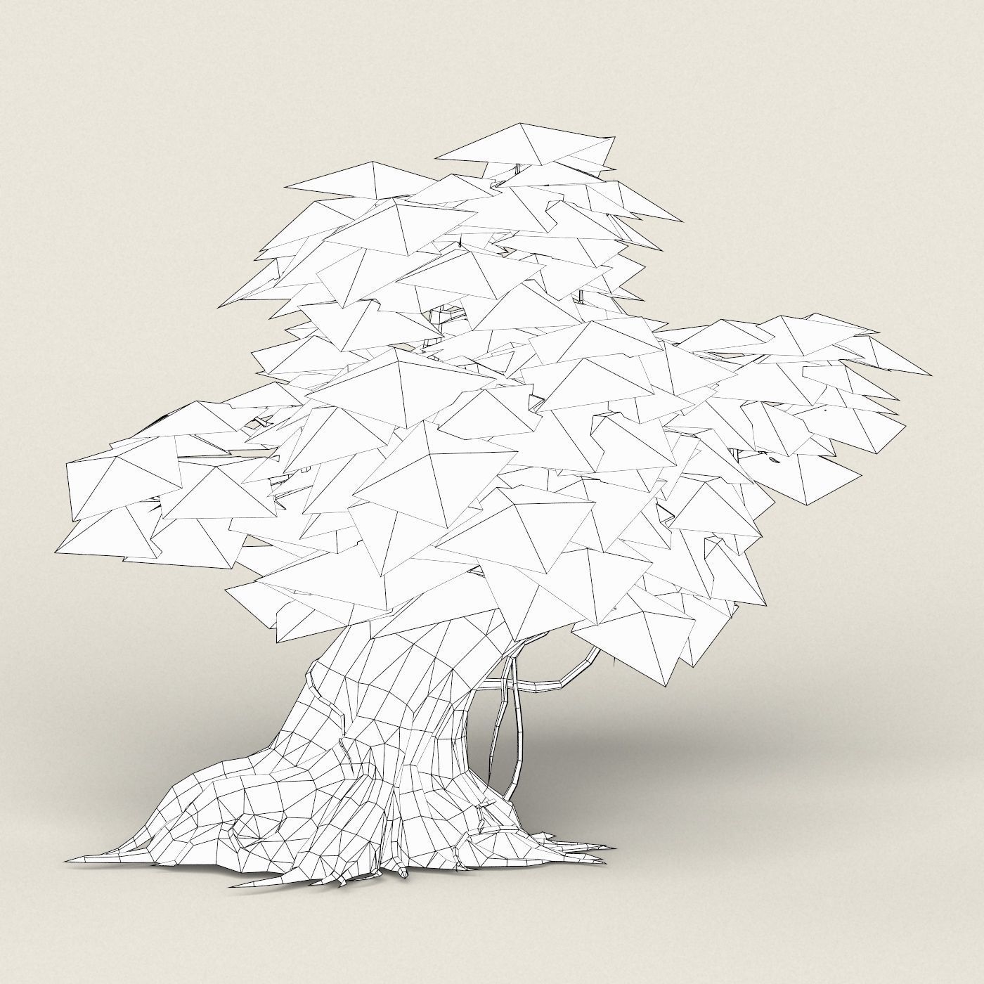 Fantasy Maple Tree Collection Low-poly 3D model_9