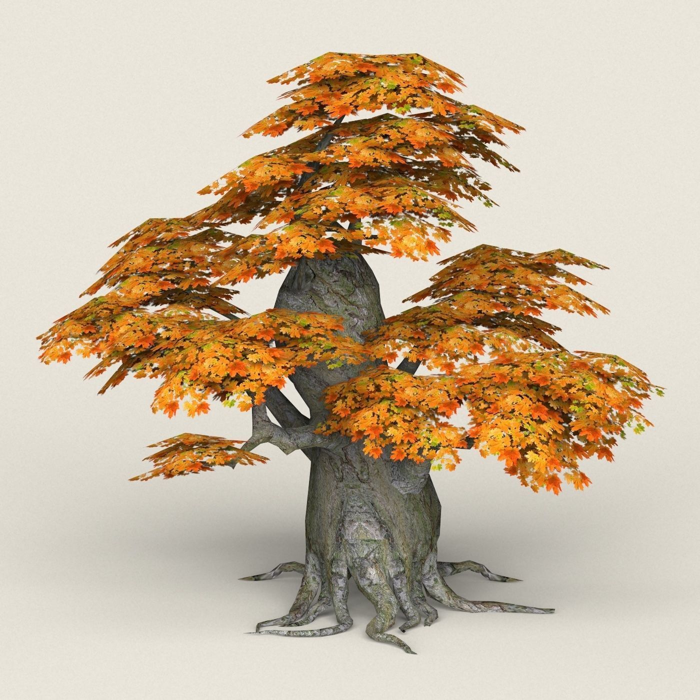 Fantasy Maple Tree Collection Low-poly 3D model_14