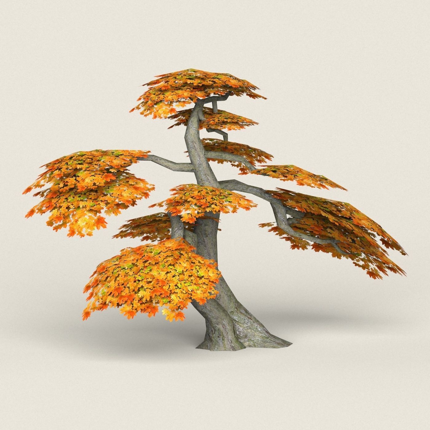 Fantasy Maple Tree Collection Low-poly 3D model_47