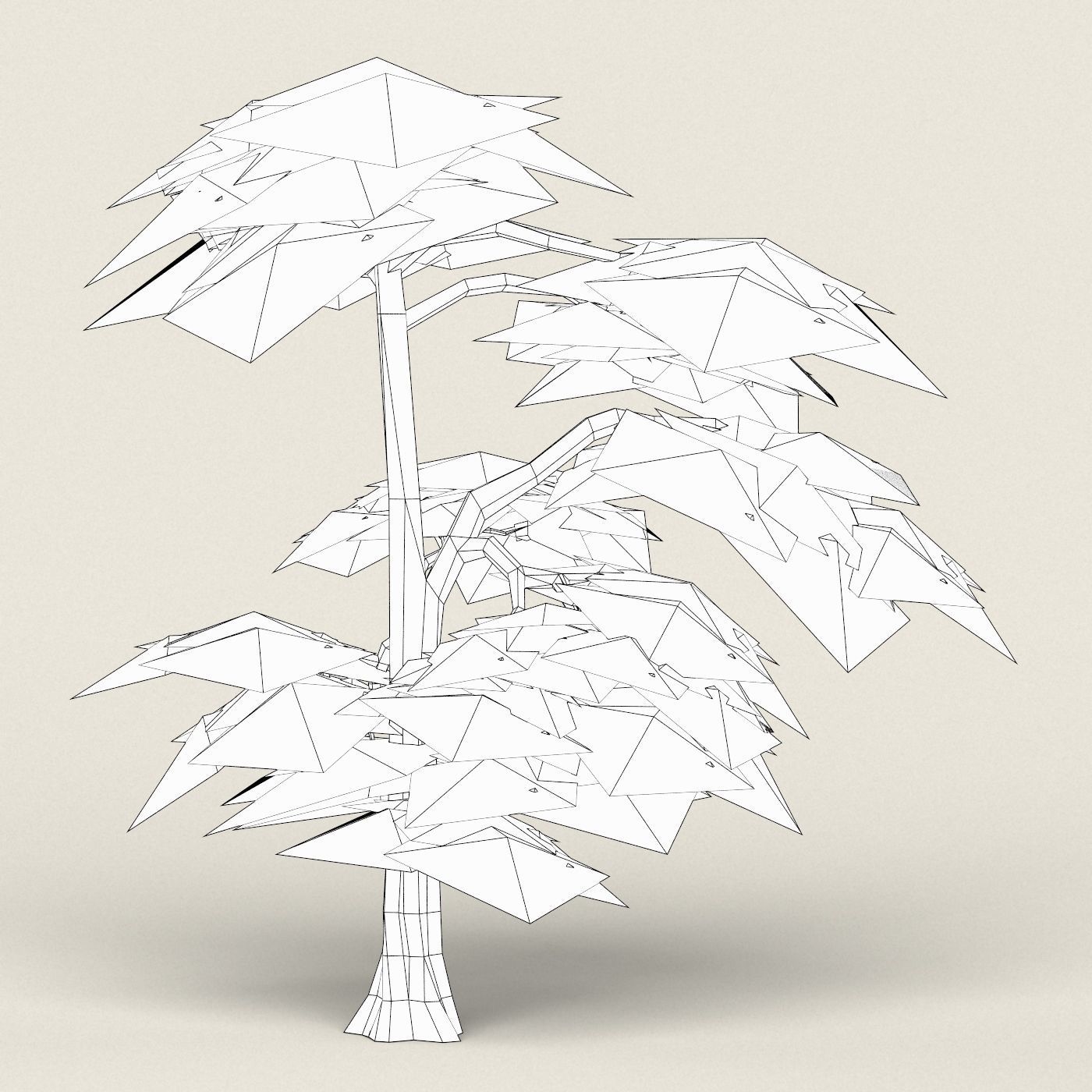 Fantasy Maple Tree Collection Low-poly 3D model_45