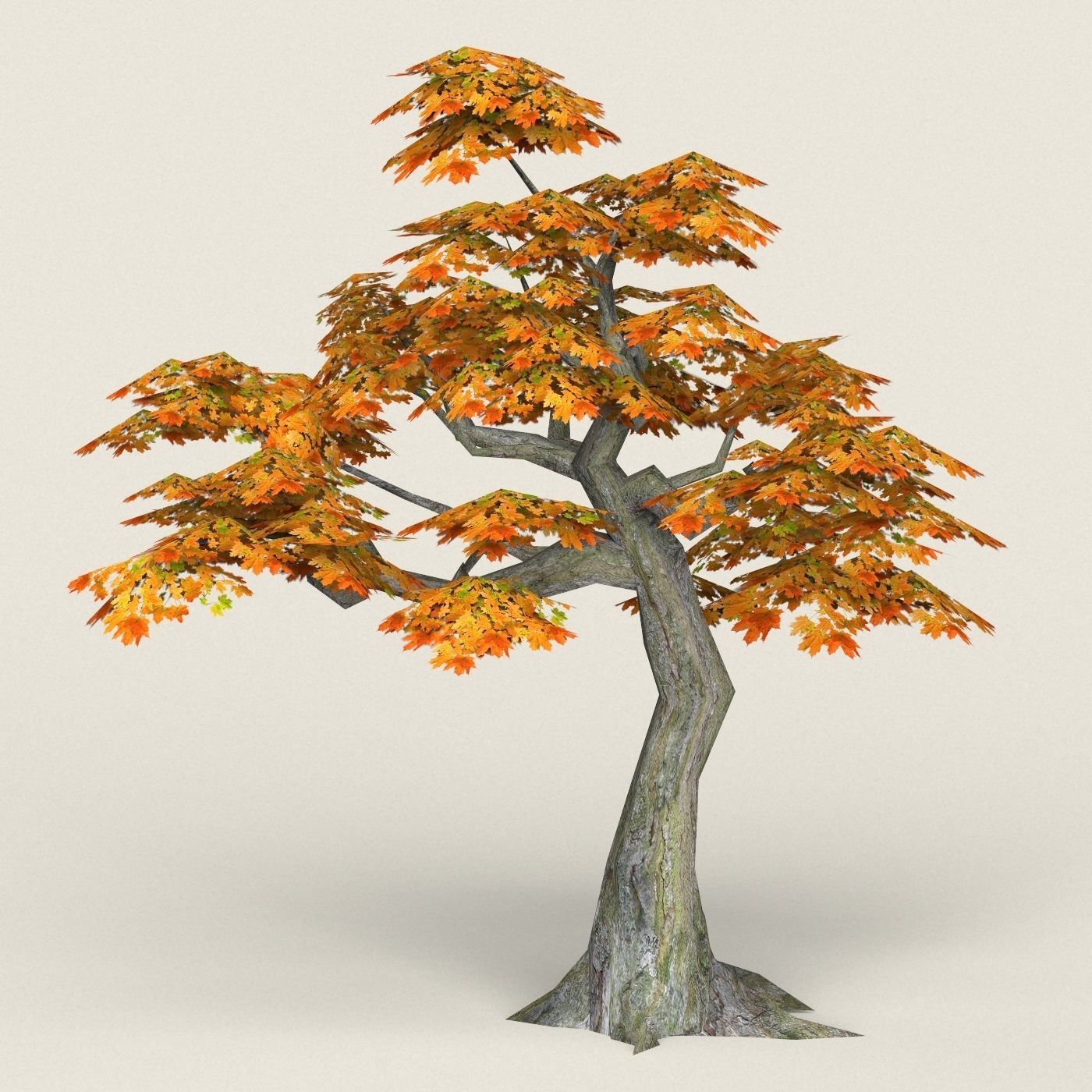 Fantasy Maple Tree Collection Low-poly 3D model_37