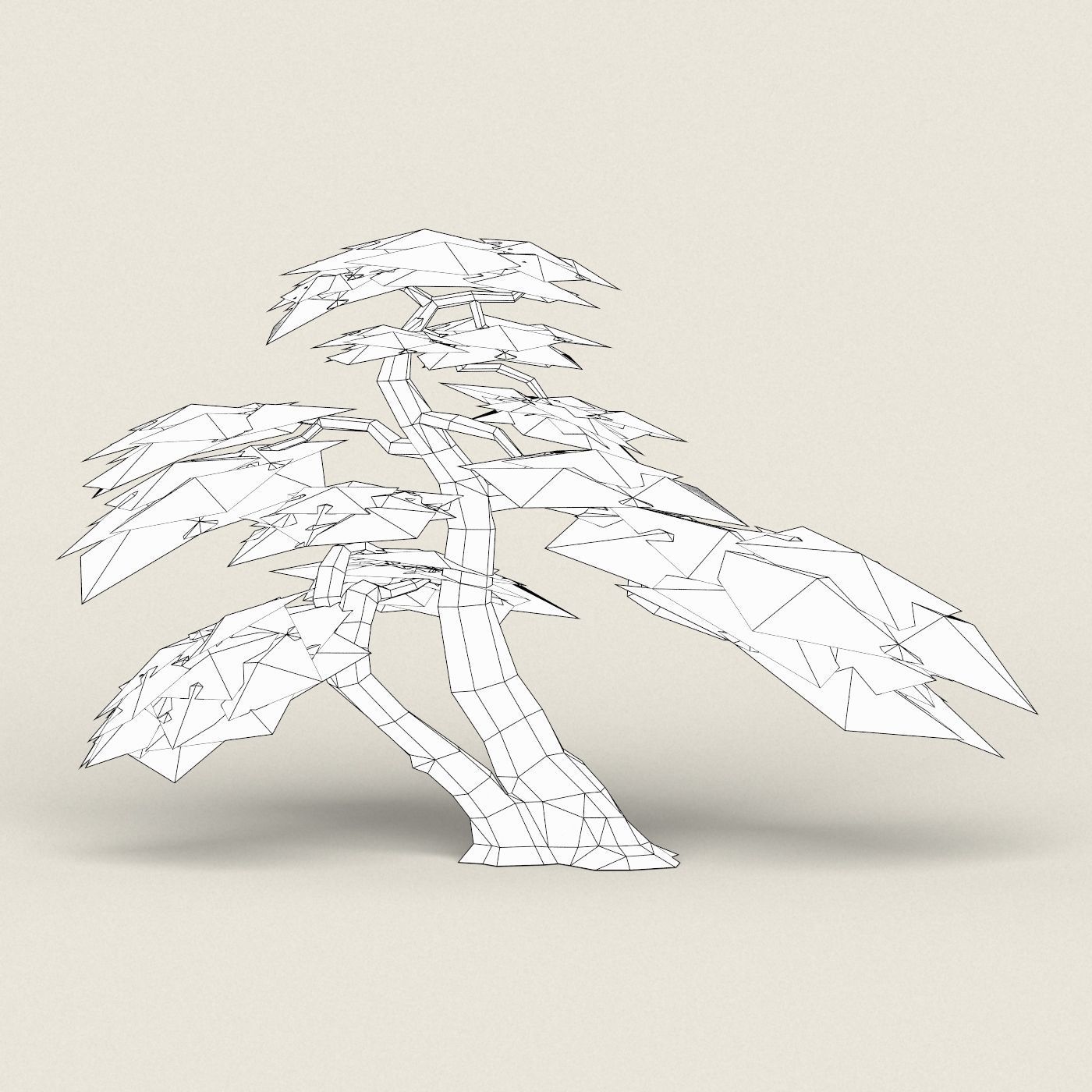 Fantasy Maple Tree Collection Low-poly 3D model_48