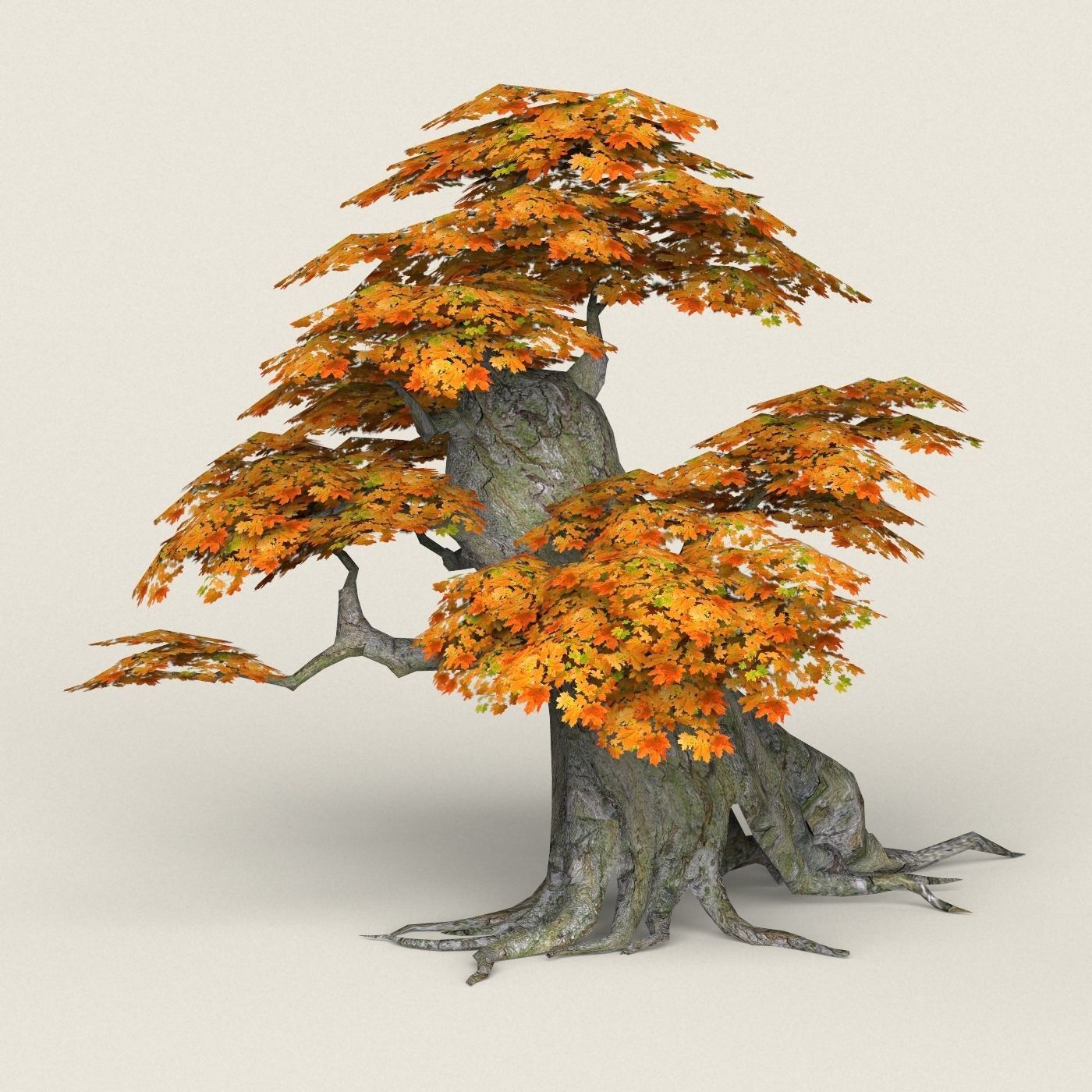 Fantasy Maple Tree Collection Low-poly 3D model_13