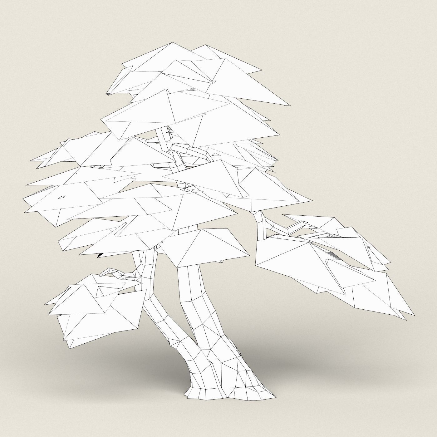 Fantasy Maple Tree Collection Low-poly 3D model_42