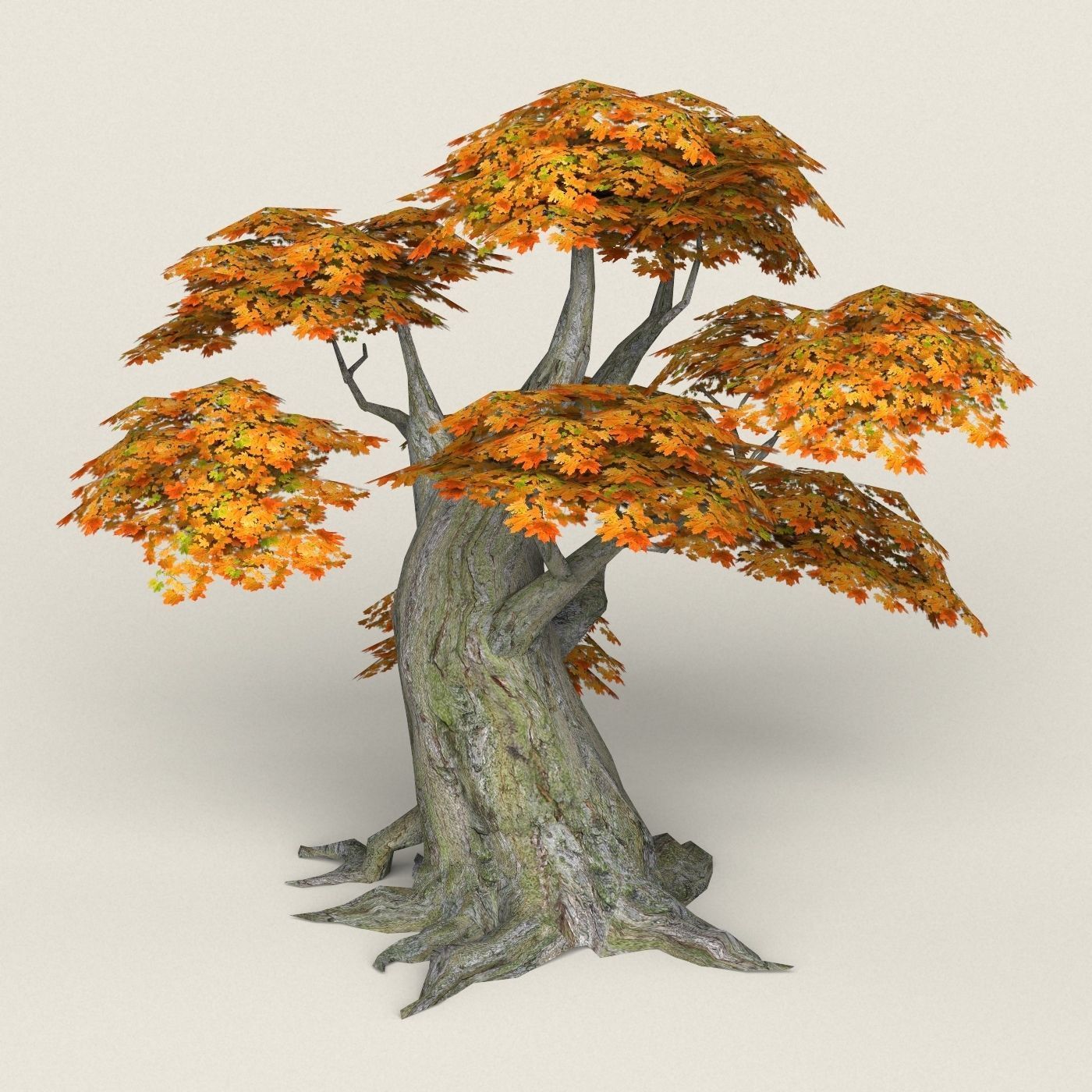Fantasy Maple Tree Collection Low-poly 3D model_17