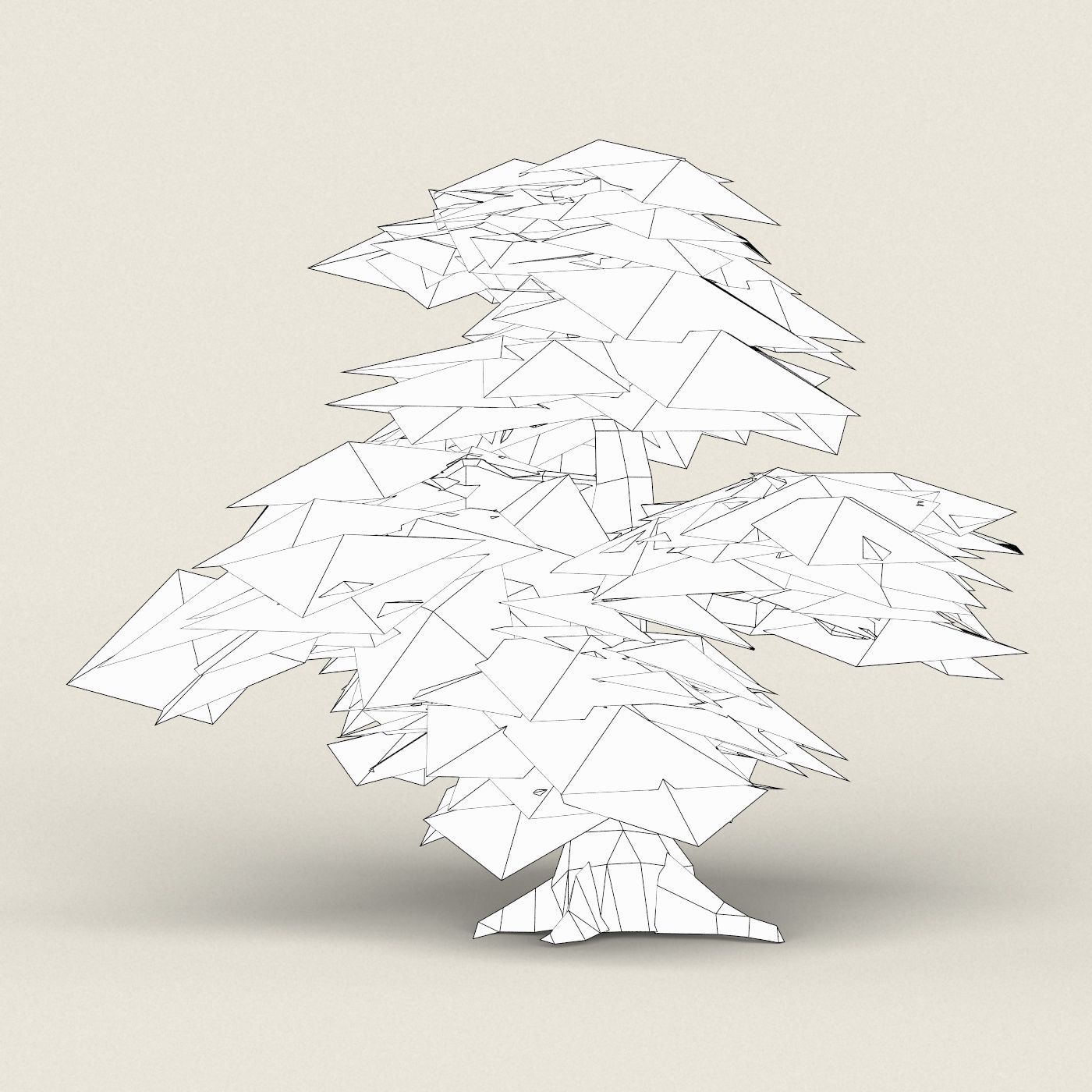 Fantasy Maple Tree Collection Low-poly 3D model_36