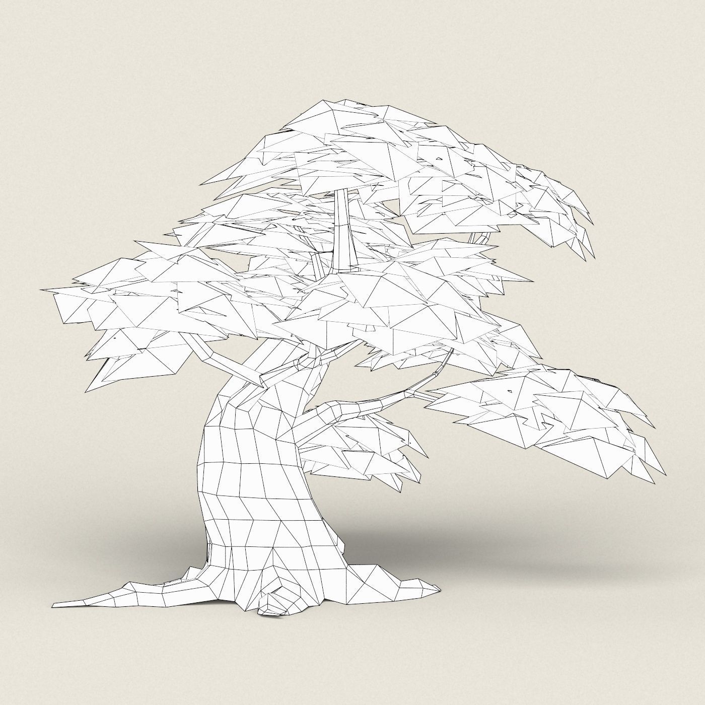Fantasy Maple Tree Collection Low-poly 3D model_18