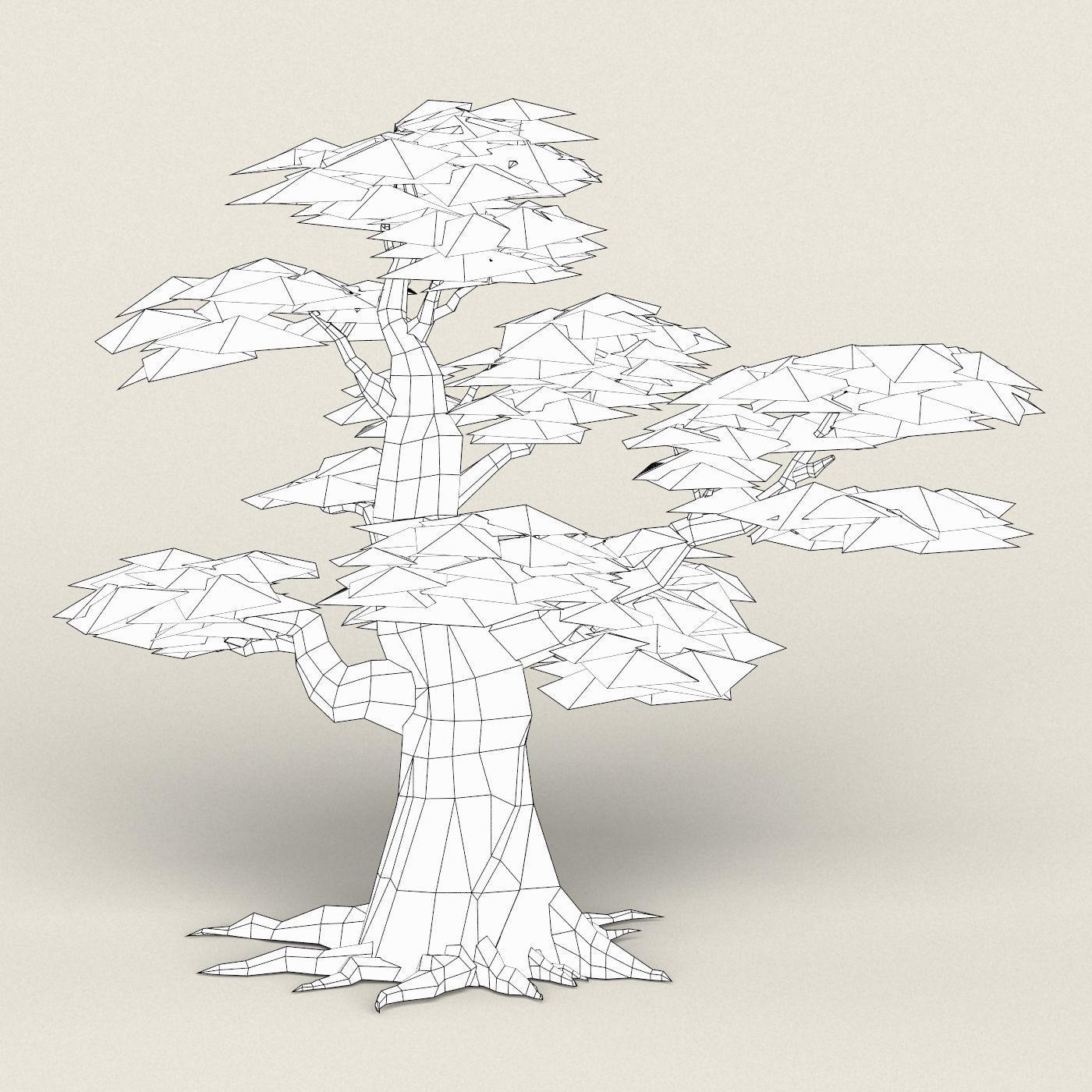 Fantasy Maple Tree Collection Low-poly 3D model_33