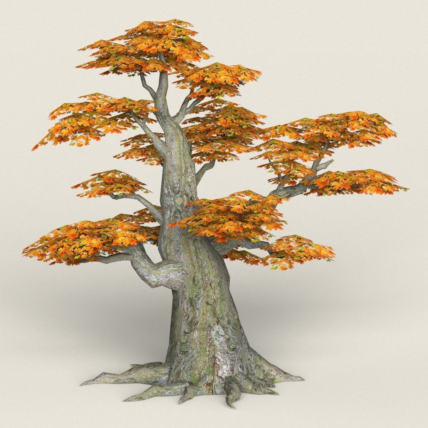 Fantasy Maple Tree Collection Low-poly 3D model_32