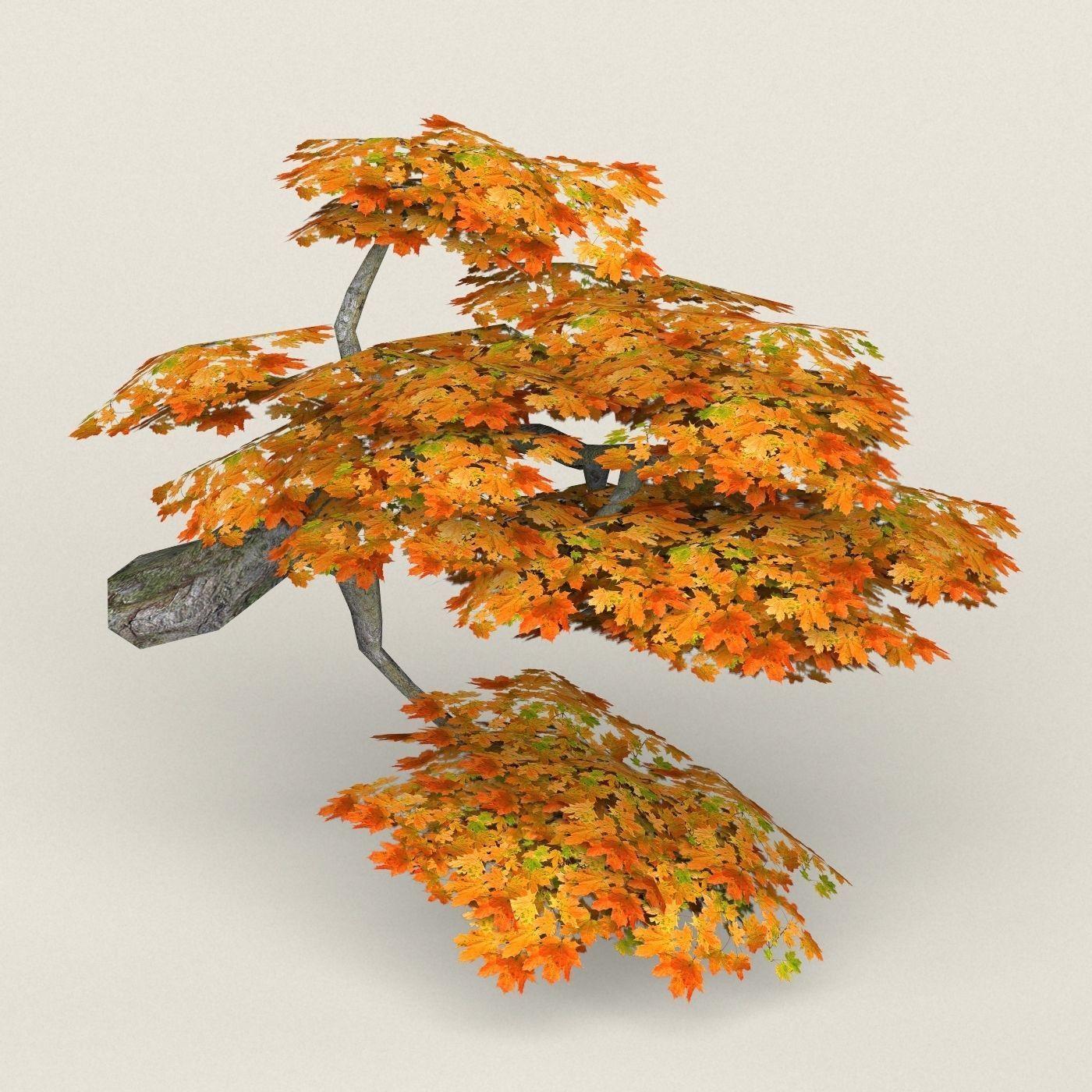 Fantasy Maple Tree Collection Low-poly 3D model_23