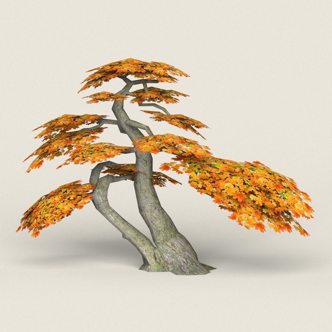 Fantasy Maple Tree Collection Low-poly 3D model_46