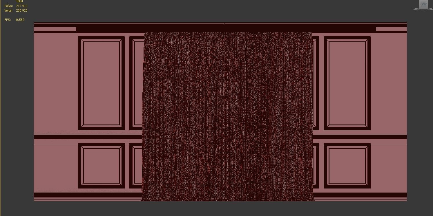 Curtain Set 187 3D model_4