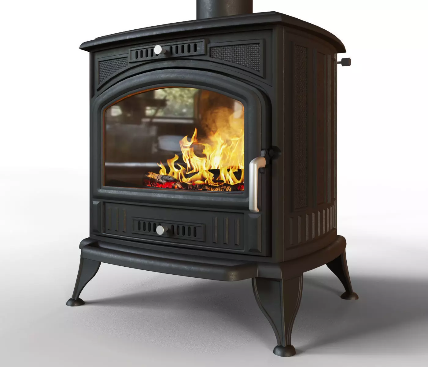 Fireplace stove 3D model_0