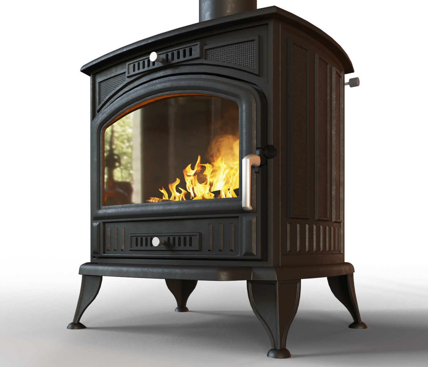 Fireplace stove 3D model_5