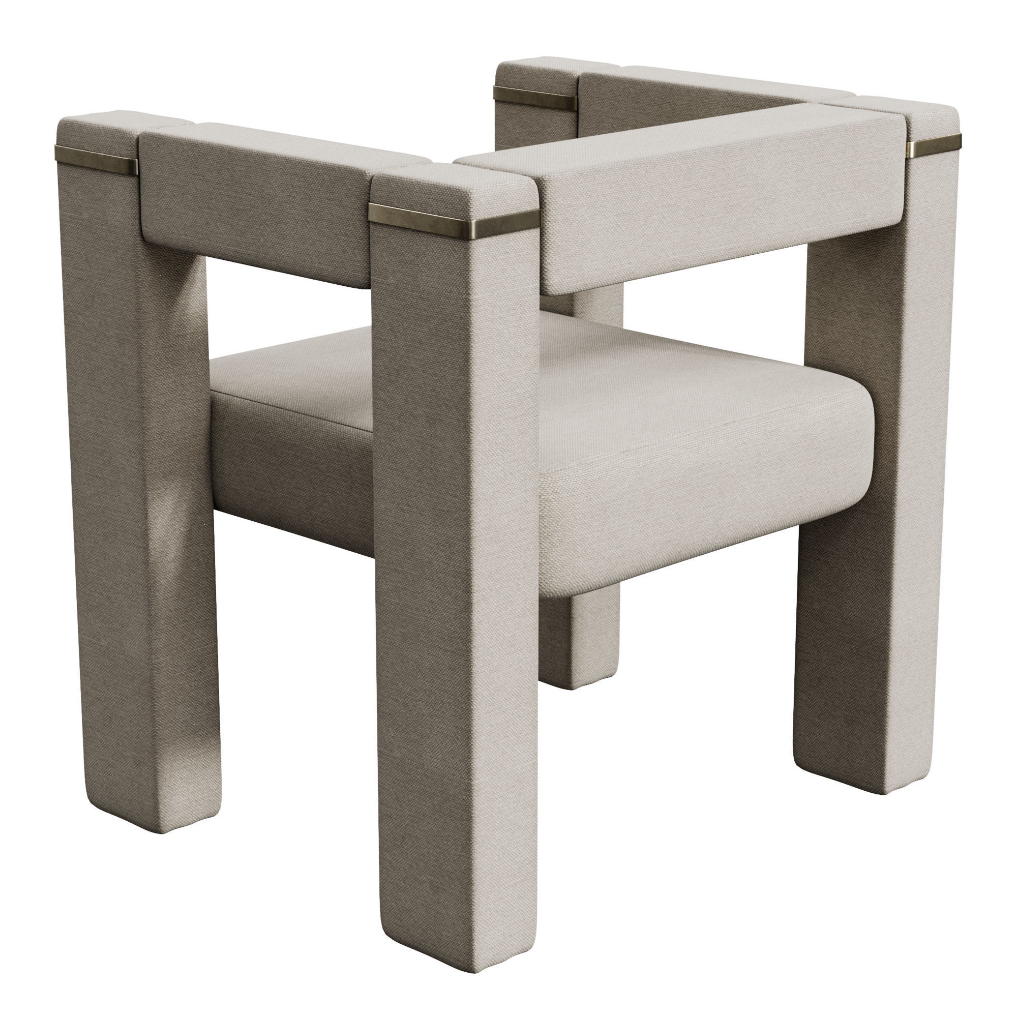 Chair two armchairs - 3D model_1