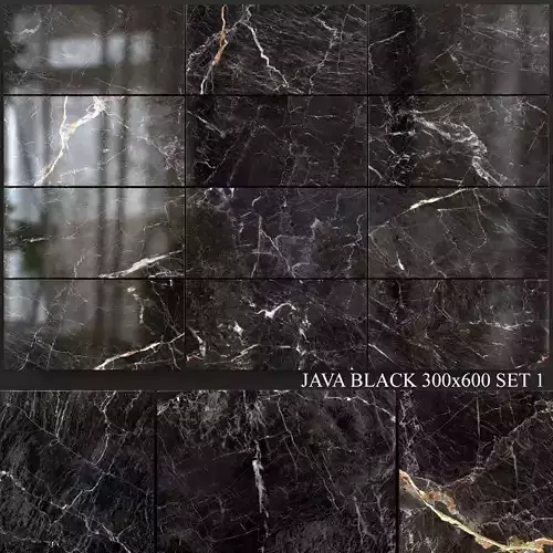 Yurtbay Seramik Java Black 300x600 Set 1