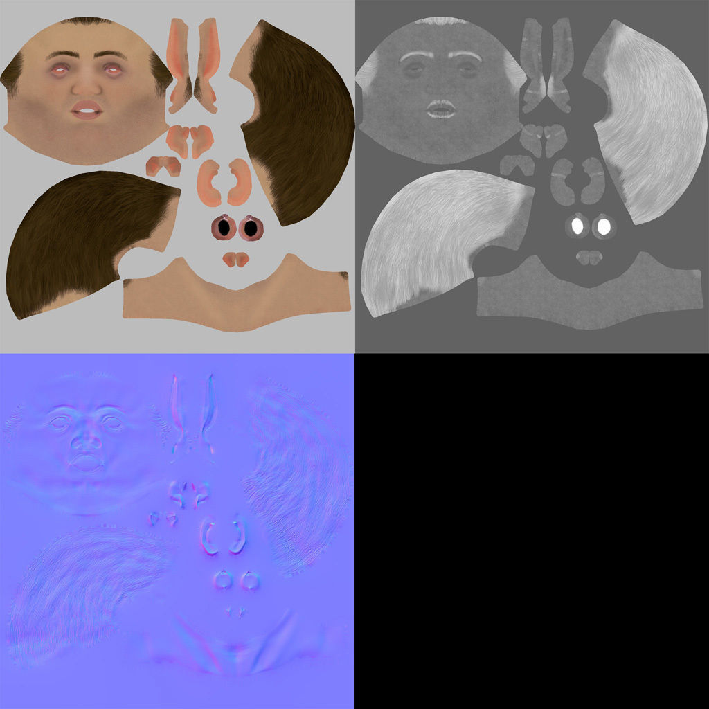 Working Men - James Low-poly 3D model_9