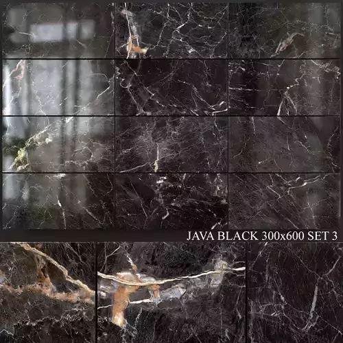 Yurtbay Seramik Java Black 300x600 Set 3