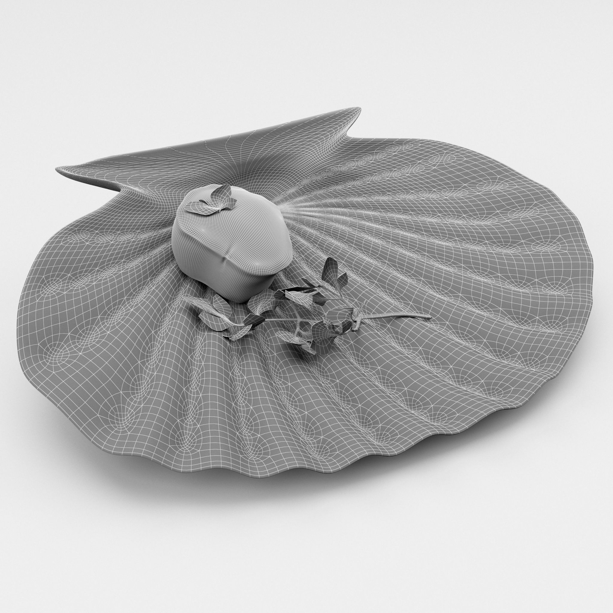 Scallop parsley shell cartoon 3D model_9