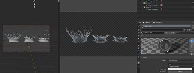 Water Splash 3D Model 3D model 4
