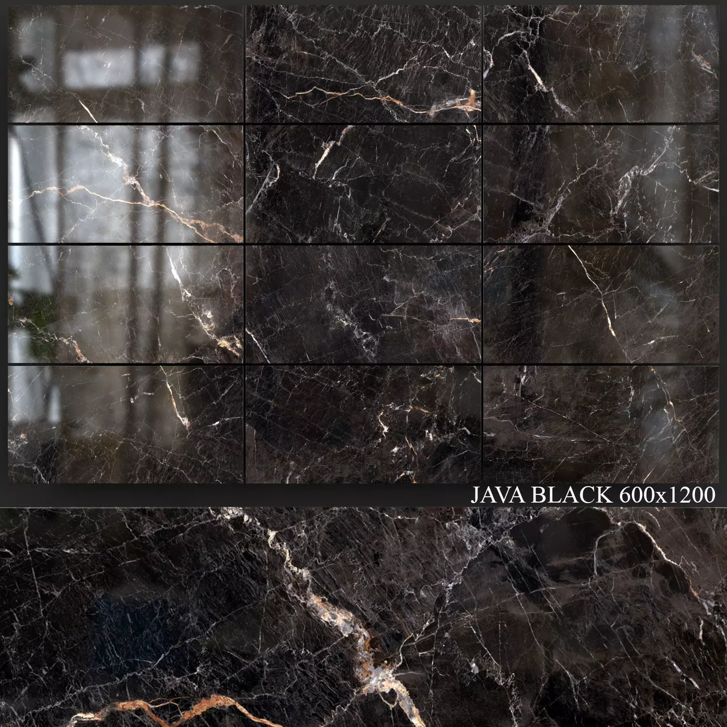 Yurtbay Seramik Java Black 600x1200 3D model