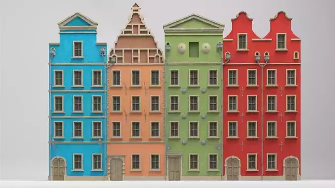 Modular european tenement house