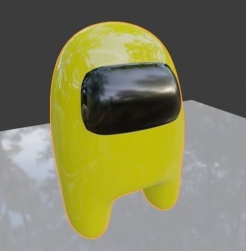Amoung us 3Dcharacter Low-poly 3D model