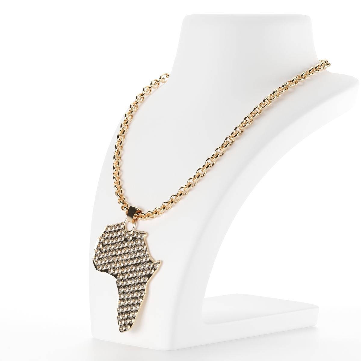 Africa gold jewel 3D model_2