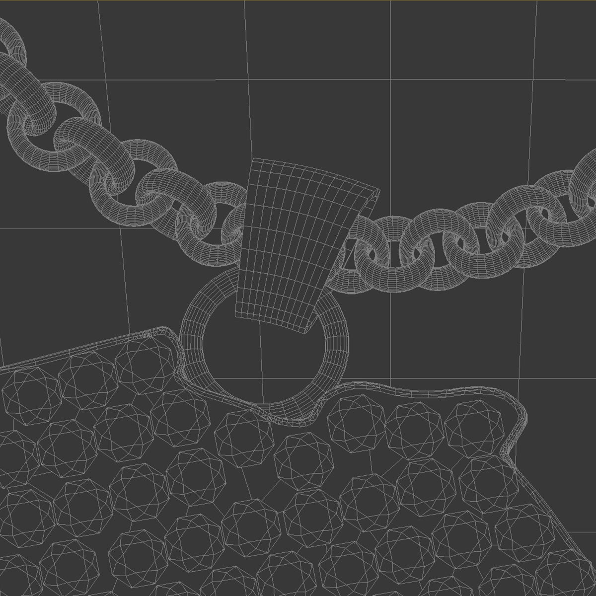 Africa gold jewel 3D model_6