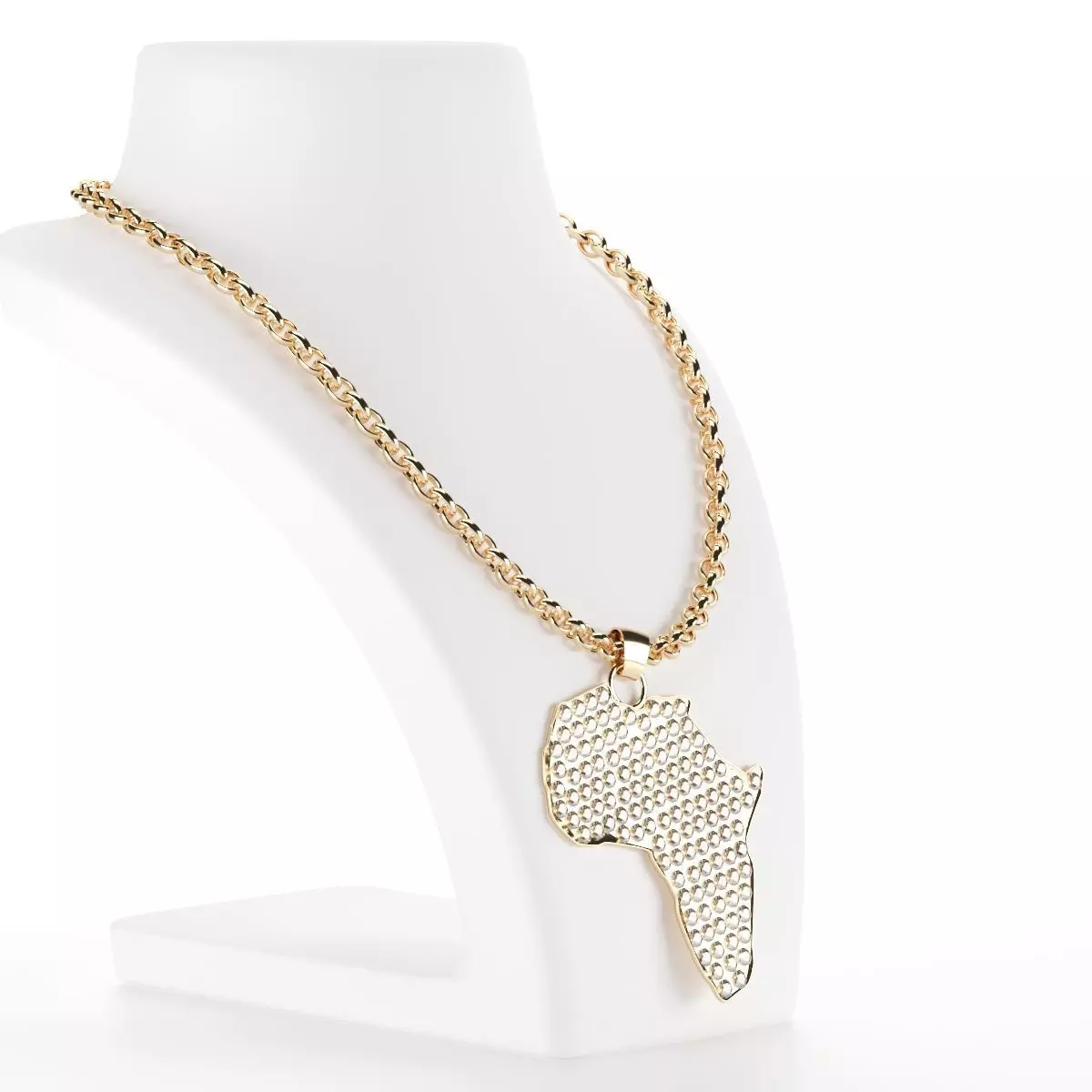 Africa gold jewel 3D model_0