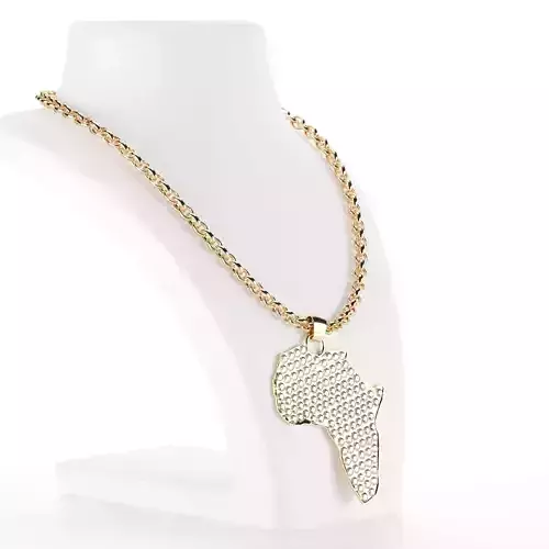 Africa gold jewel 3D model