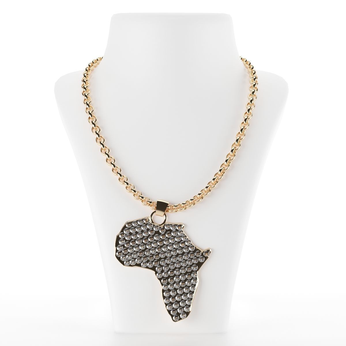 Africa gold jewel 3D model_1