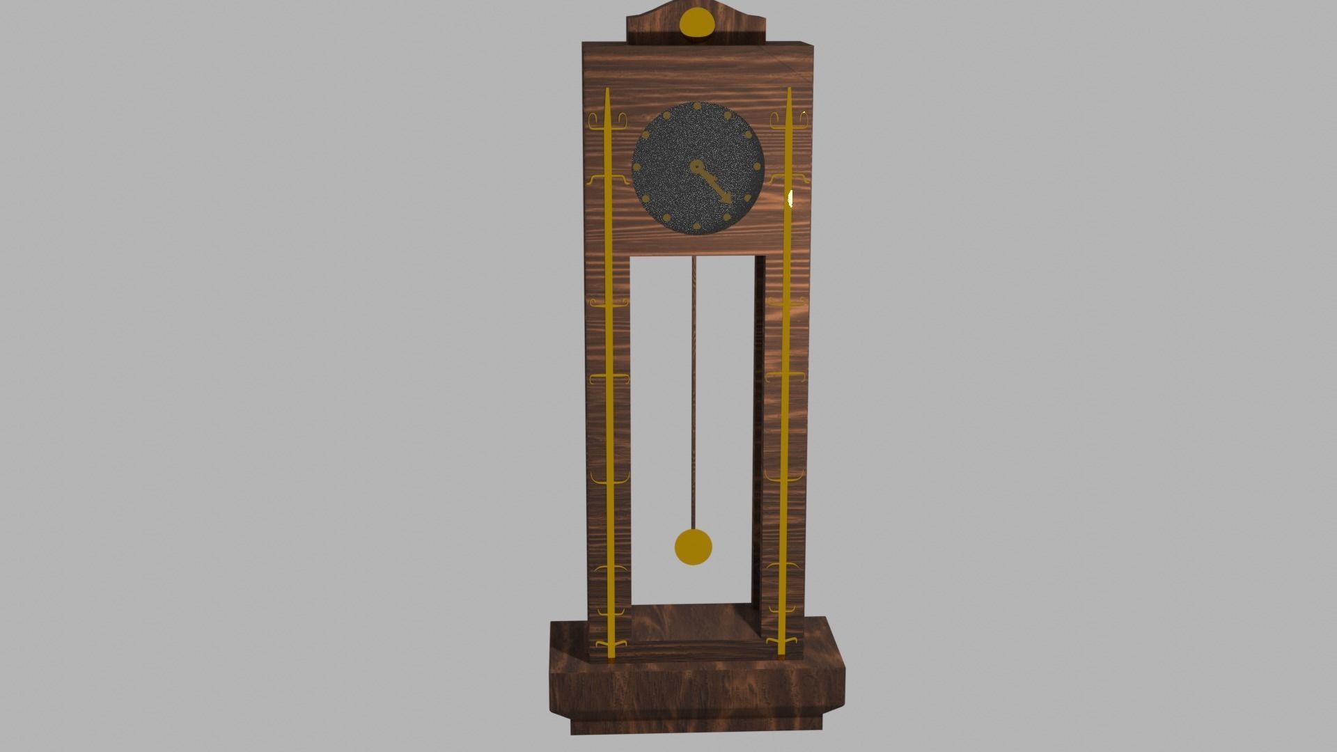 pendulum clock 3D model_1