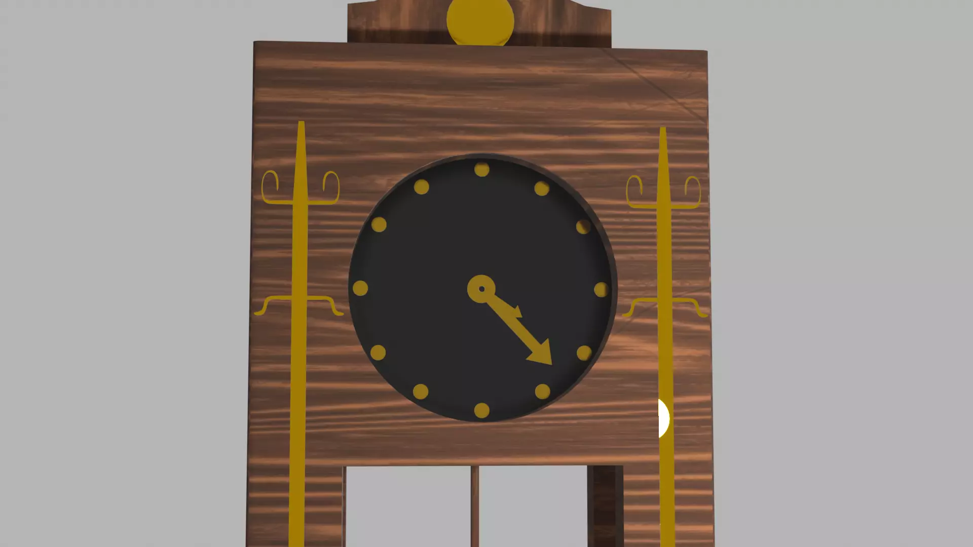 pendulum clock 3D model_0