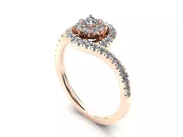 Classic diamond gold ring 