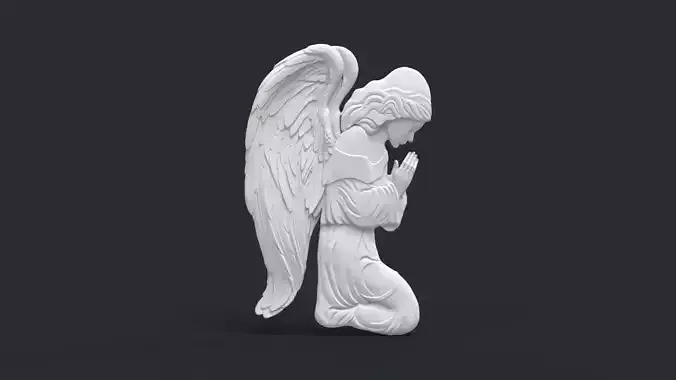 Praying Angel 3D print model