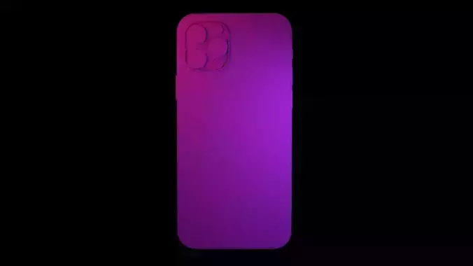 iPhone 12 Pro 3D model without material Low-poly 3D model