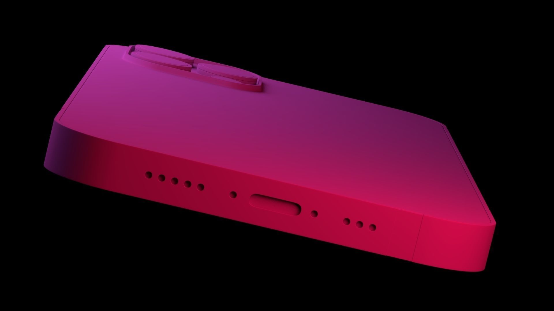 iPhone 12 Pro 3D model without material Low-poly 3D model_4